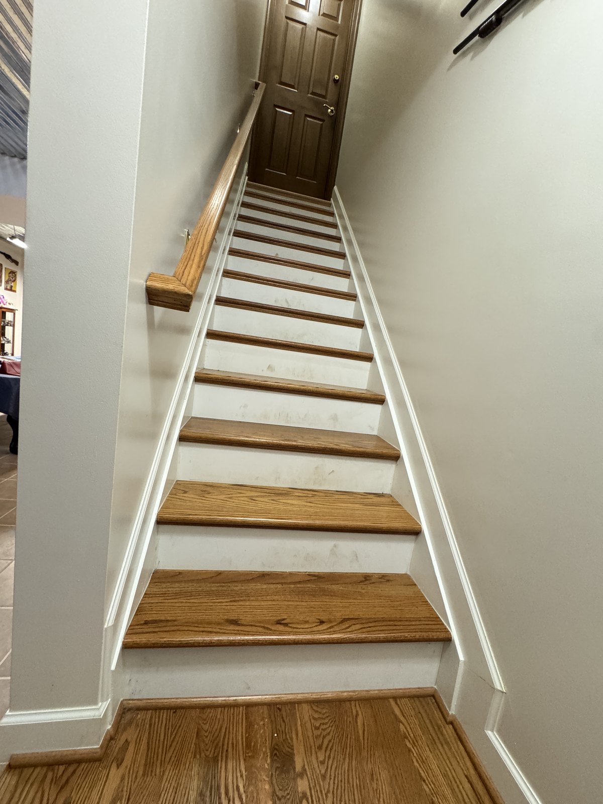 Interior staircase at 504 Sanford Dr, Fredericksburg VA