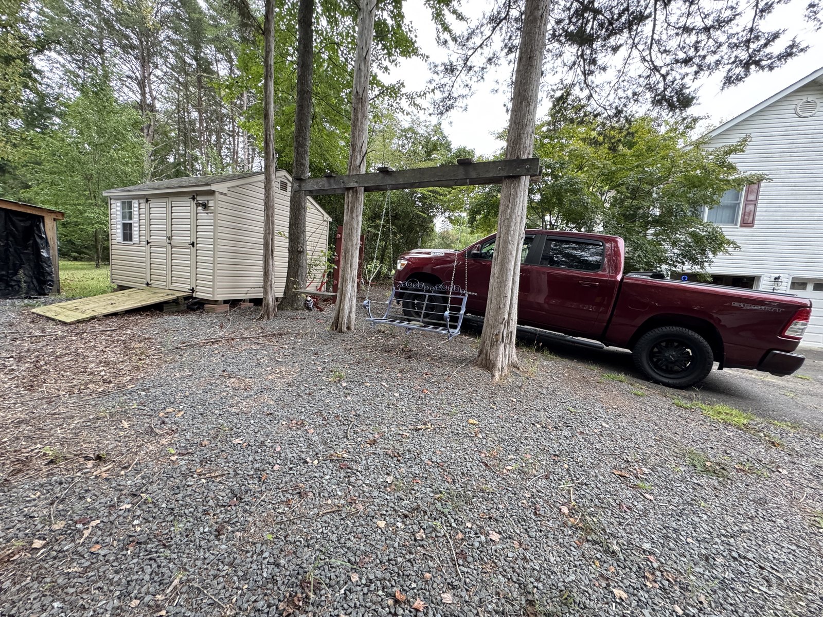 Outdoor parking and covered area at 504 Sanford Dr, Fredericksburg VA