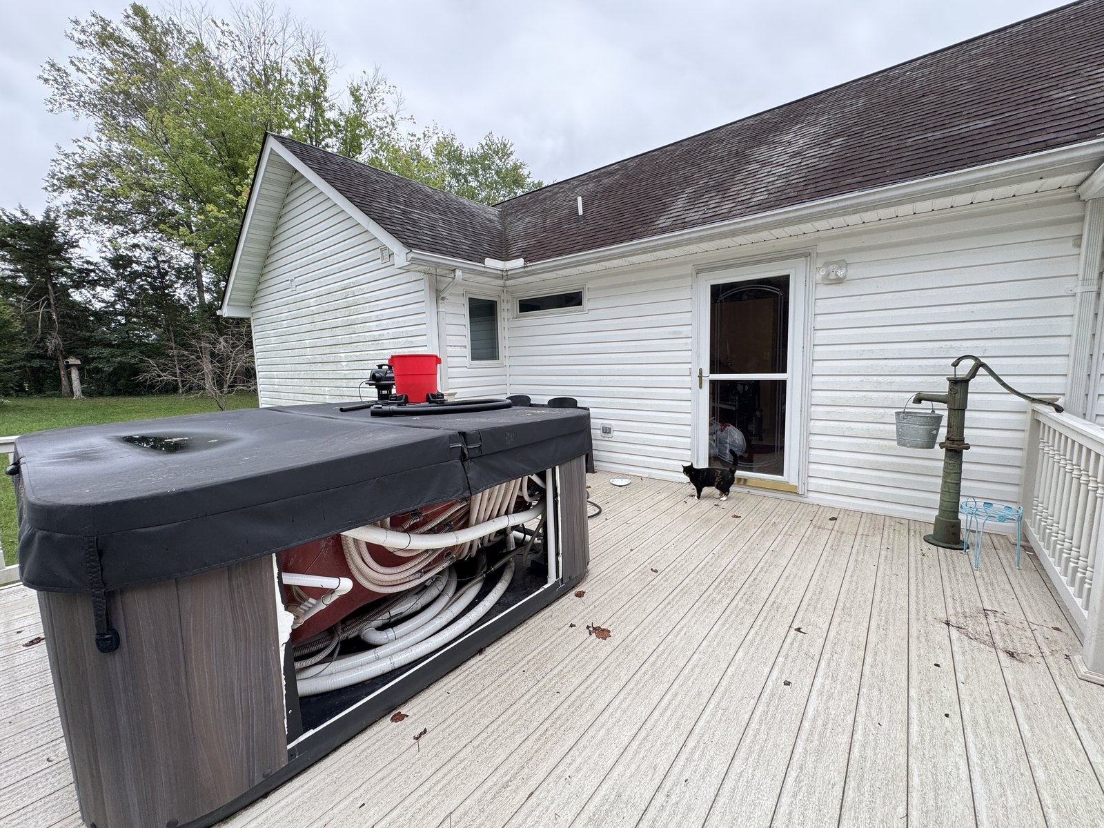 Deck and rear exterior at 504 Sanford Dr, Fredericksburg VA